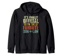 It's Finally Official I'm The Favorite Son In Law Retro Zip Hoodie