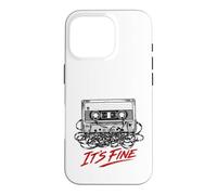It's Fine 80s Cassette Tape Unraveled Tangled Funny Chaos Case for iPhone 16 Pro