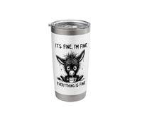 Its Fine Im Fine Coffee Donkey Stainless Steel Insulated Tumbler