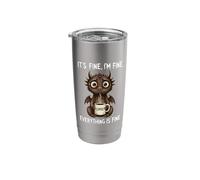 Its Fine Im Fine Coffee Dragon Stainless Steel Insulated Tumbler