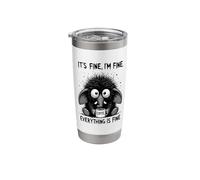 Its Fine Im Fine Coffee Elephant Stainless Steel Insulated Tumbler