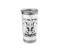 Its Fine Im Fine Coffee Elephant Stainless Steel Insulated Tumbler