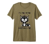 Its Fine Im Fine Coffee Fox Premium T-Shirt