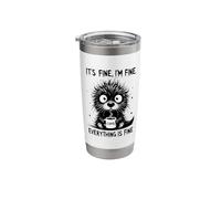 Its Fine Im Fine Coffee Otter Stainless Steel Insulated Tumbler