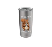 Its Fine Im Fine Coffee Squirrel Stainless Steel Insulated Tumbler