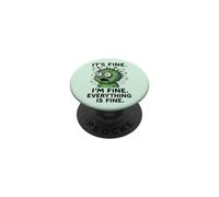 It's Fine, I'm Fine Everything Is, Alien Monster Meme PopSockets Adhesive PopGrip