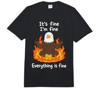It's Fine I'm Fine Everything is Fine Eagle Comfort Colors Adult Heavyweight T-Shirt