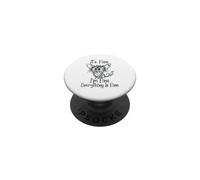 It's Fine I'm Fine Everything is Fine Funny Chihuahua Dog PopSockets Adhesive PopGrip