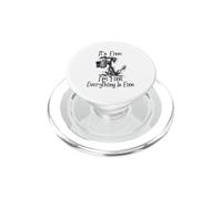 It's Fine I'm Fine Everything is Fine Funny Great Dane Dog PopSockets PopGrip for MagSafe