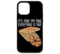 It's Fine I'm Fine Everything is Fine Pizza Lover Food Funny Case for iPhone 12 mini
