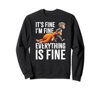 It's Fine I'm Fine Everything Is Fine Punch The Monkey Sweatshirt