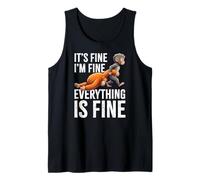 It's Fine I'm Fine Everything is Fine Punch The Monkey Tank Top