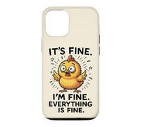 It's Fine, I'm Fine Everything Is, Funny Chicken Meme Case for iPhone 12/12 Pro