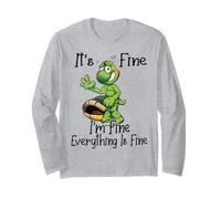 It's fine I'm fine Everything is oky Funny Turtle Great Gift Long Sleeve T-Shirt