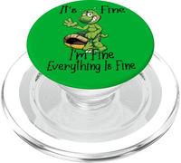 It's fine I'm fine everything is oky funny Turtle Great Gift PopSockets PopGrip for MagSafe
