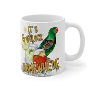 It's Five O'clock Somewhere' Coffee Mug 11oz Happy Hours Pool Beach Novelty Coffee Tea Cups Gag Xmas Present Idea from Daughter Son Kids Ceramic White