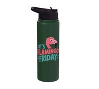 It's Flamingo Friday Stainless Steel Insulated Water Bottle