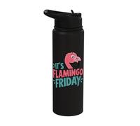It's Flamingo Friday Stainless Steel Insulated Water Bottle