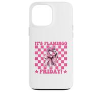 It's Flamingo Friday! TGIF Flamingo Girl Mom Pink Coquette Case for iPhone 13 Pro Max