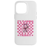 It's Flamingo Friday! TGIF Flamingo Girl Mom Pink Coquette Case for iPhone 14 Pro Max