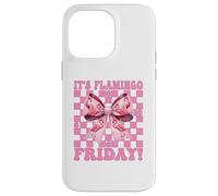 It's Flamingo Friday! TGIF Flamingo Girl Mom Pink Coquette Case for iPhone 14 Pro Max
