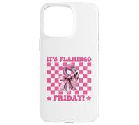 It's Flamingo Friday! TGIF Flamingo Girl Mom Pink Coquette Case for iPhone 15 Pro Max