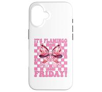 It's Flamingo Friday! TGIF Flamingo Girl Mom Pink Coquette Case for iPhone 16