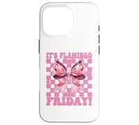 It's Flamingo Friday! TGIF Flamingo Girl Mom Pink Coquette Case for iPhone 16 Pro