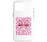 It's Flamingo Friday! TGIF Flamingo Girl Mom Pink Coquette Case for iPhone 16 Pro Max
