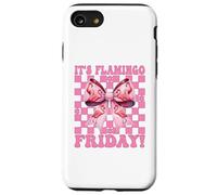 It's Flamingo Friday! TGIF Flamingo Girl Mom Pink Coquette Case for iPhone SE (2020) / 7/8