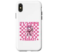 It's Flamingo Friday! TGIF Flamingo Girl Mom Pink Coquette Case for iPhone X/XS