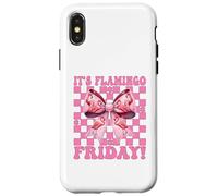 It's Flamingo Friday! TGIF Flamingo Girl Mom Pink Coquette Case for iPhone X/XS