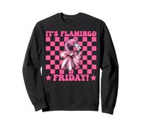 It's Flamingo Friday! TGIF Flamingo Girl Mom Pink Coquette Sweatshirt
