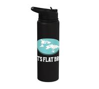 It's Flat Bro - Flat Earther Flat Earth Stainless Steel Insulated Water Bottle