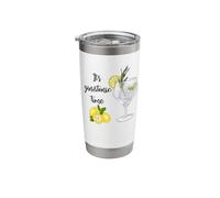 It's Gin and Tonic Time Drinking Liquor Drinker Funny Gift Stainless Steel Insulated Tumbler