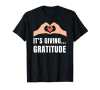 It's Giving Gratitude, Millennials & Gen Z Grateful Vibes T-Shirt