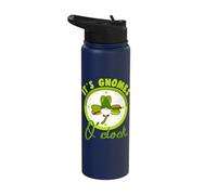 It's Gnomes O'Clock with Loverleaf Elf Garden Miniature Stainless Steel Insulated Water Bottle
