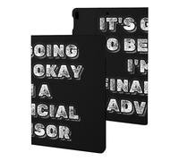 It's Going to Be Okay I'm A Financial Advisor Slim Case Compatible with iPad 10th 9th 8th 7th Generation 2022 2021 2020 2019 Protective Cover Stand
