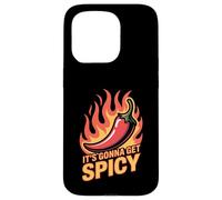 It's Gonna Get Spicy Hilarious Heat Puns Excitement Case for iPhone 15 Pro