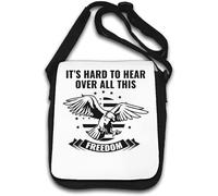 It's Hard to Hear Over All This Freedom Shoulder Bag White