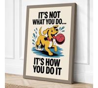 It's How You Do It Canvas Wall Art Print 24x16 Inch (61 x 41 cm)