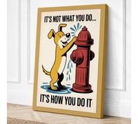 It's How You Do It Retro Canvas Wall Art Print 36x24 Inch