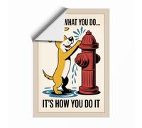 It's How You Do It Retro Unframed Wall Art Print A4 (29.7×21cm), Wall Decor for Living Room, Bedroom, Office & Home, Art Gift