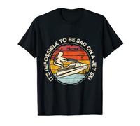 It's impossible to be sad on a jet ski | Jetski Gift T-Shirt