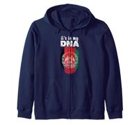 It's In My DNA Afghan Flag Proud Afghanistan AFG Zip Hoodie
