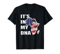 ITS in My DNA, Afro American Heritage African American Flag, T-Shirt
