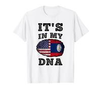 Its in My DNA American Laotian Flag Value Graphic T-Shirt