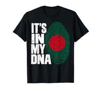 It's in My DNA Bangladesh Flag Fingerprint T-Shirt