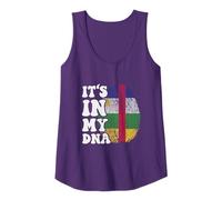 it's in my DNA Central African Republic flag Fingerprint Tank Top