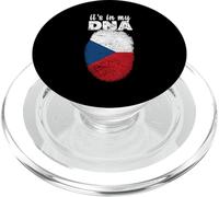 It's In My DNA Czech Flag Proud Czech Republic CZE PopSockets PopGrip for MagSafe